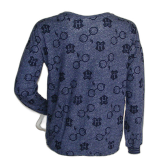 HARRY POTTER Pajama Set, S, 2pc, Eyeglasses & Crest Print, Long sleeves/Pants - Picture 8 of 14